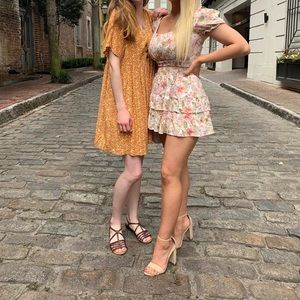 Forever 21 Floral Mini Skirt Set